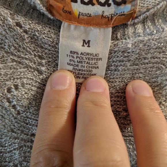 Very cute ladies sweater dress with front tie - Picture 3 of 4